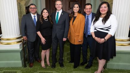 Chair Cervantes and Members with Esteban Moctezuma, Mexican Ambassador to United States