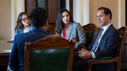 Assemblymember Cervantes meets with Speaker Rivas and Julian Castro