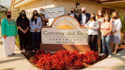 Asm. Cervantes Presents Check for Las Coronas Affordable Housing Community